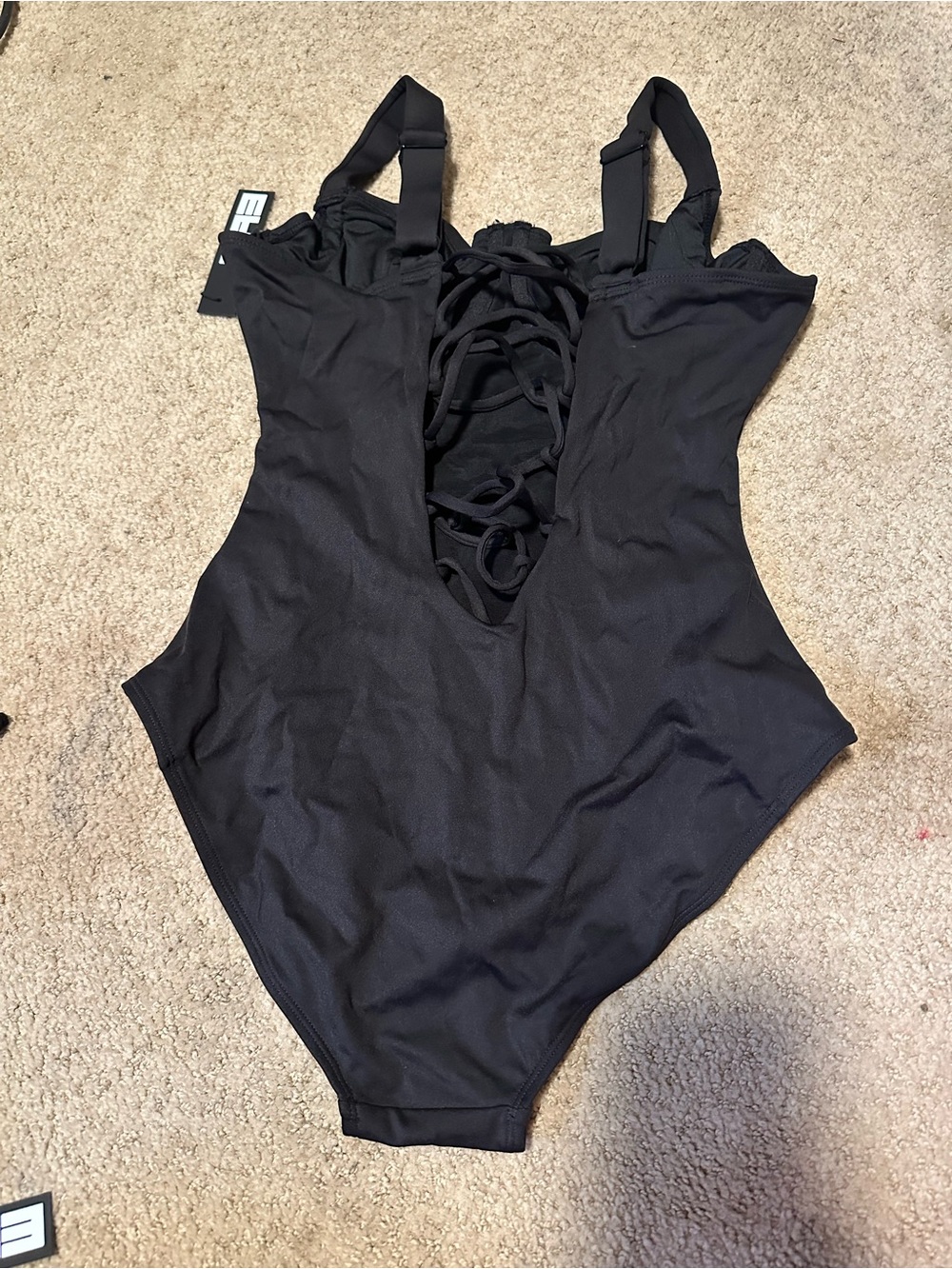 NWT TA3 Lifty one piece swimsuit black medium b/c - Picture 5 of 6